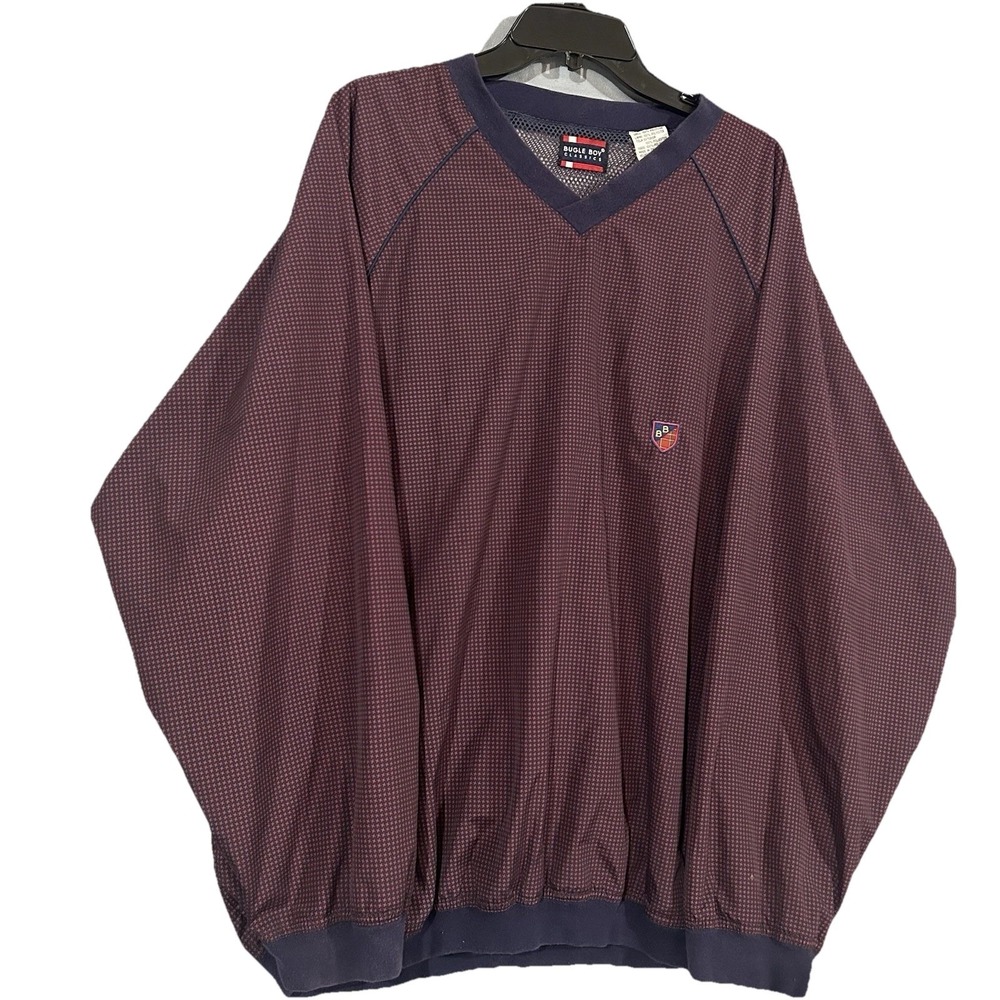 Bugle  Boy Vintage 90's  Classic Golf Pullover Windbreaker Jacket Men's Size 2XL